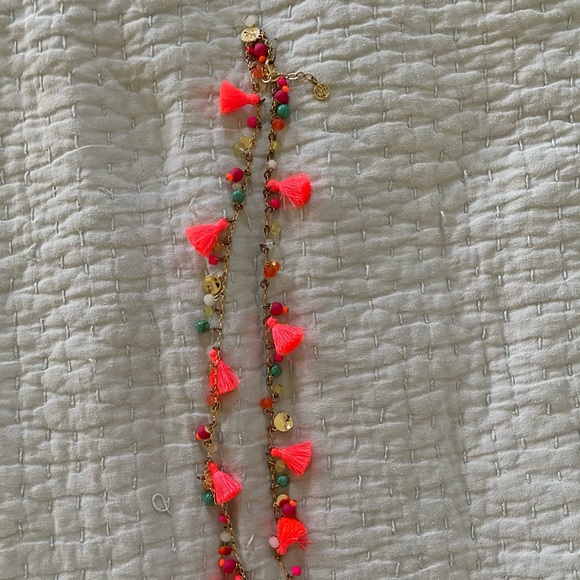 Lilly pulitzer tassle necklace
